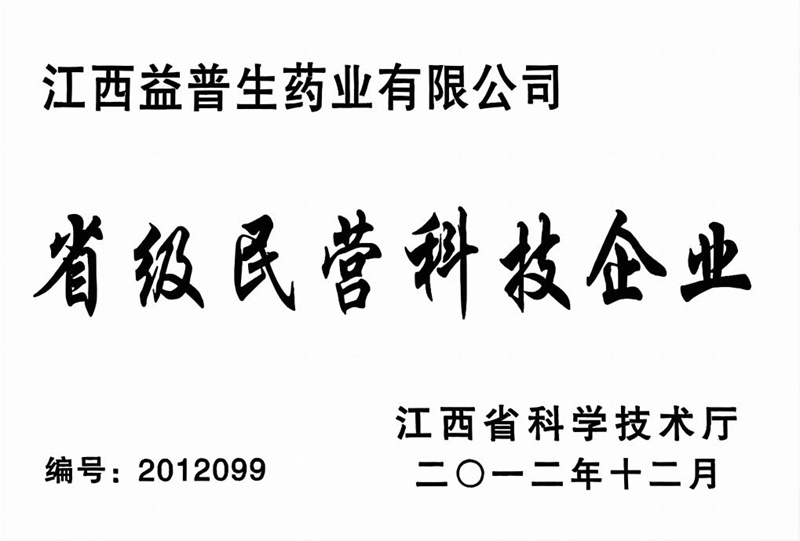 省级民营科技企业